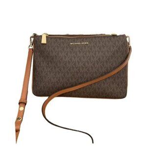 MICHAEL KORS Brown Crossbody Bag.